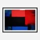 Red Black & Blue Rothko Style Abstract Art Print