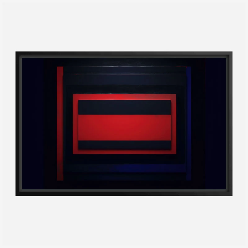 Red & Black Rothko Style Abstract Art Print