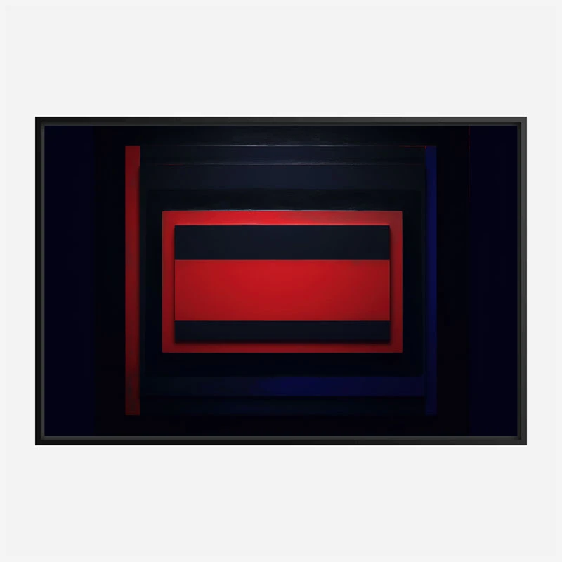 Red & Black Rothko Style Abstract Art Print