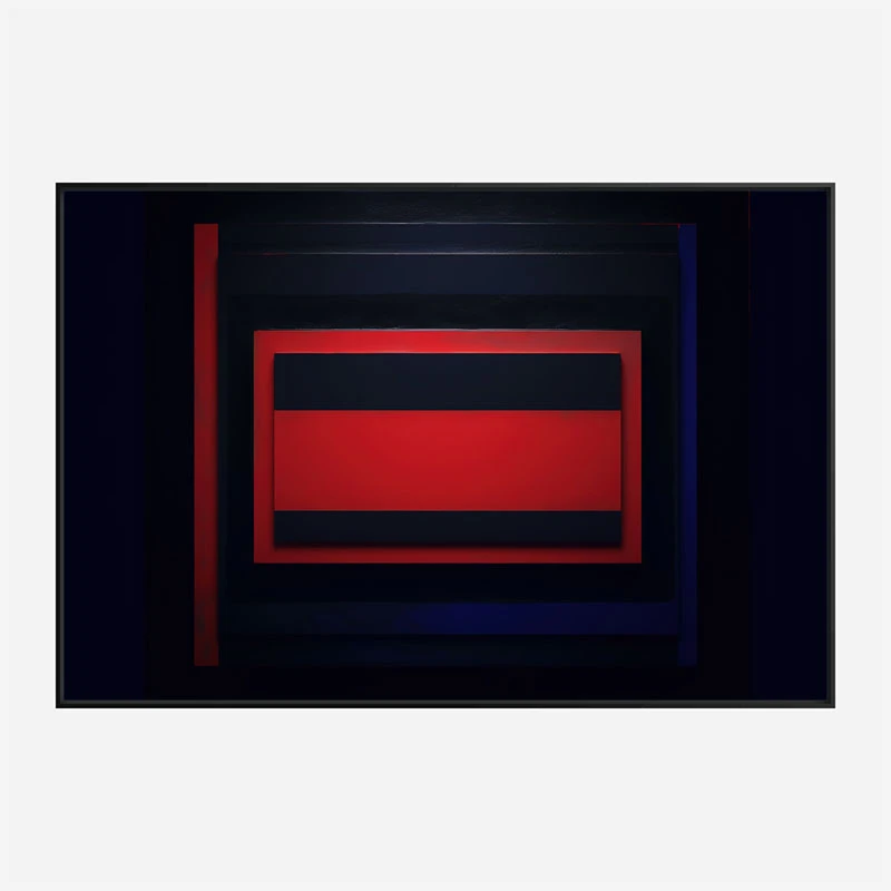 Red & Black Rothko Style Abstract Art Print