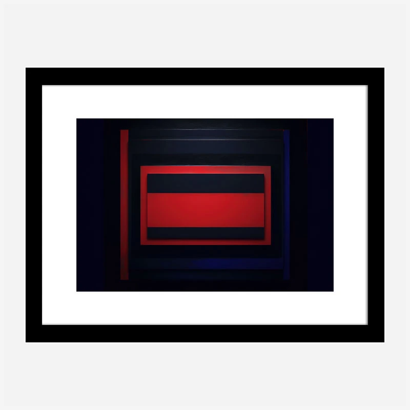Red & Black Rothko Style Abstract Art Print