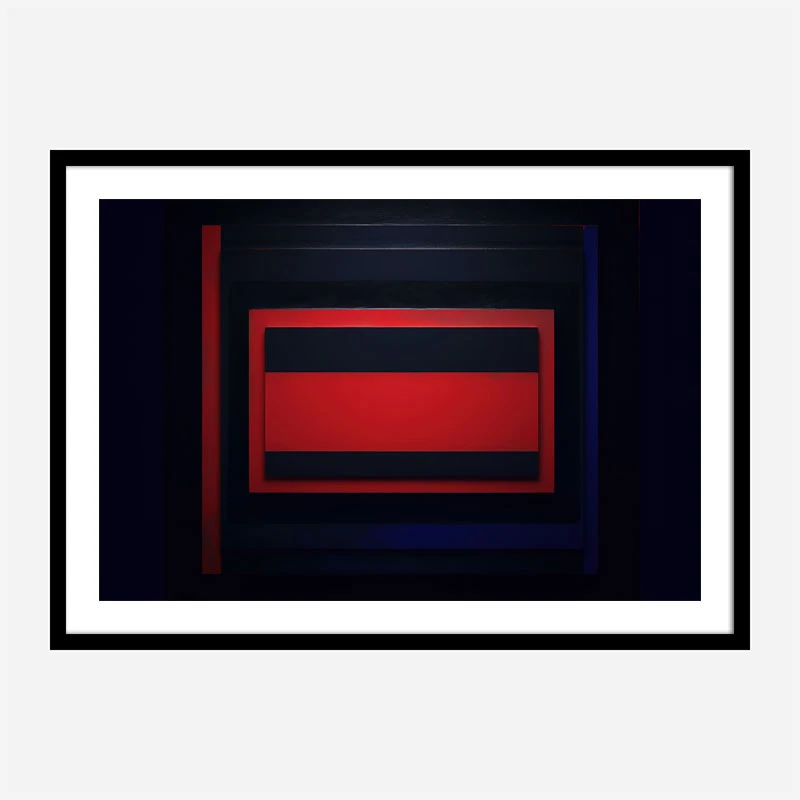 Red & Black Rothko Style Abstract Art Print