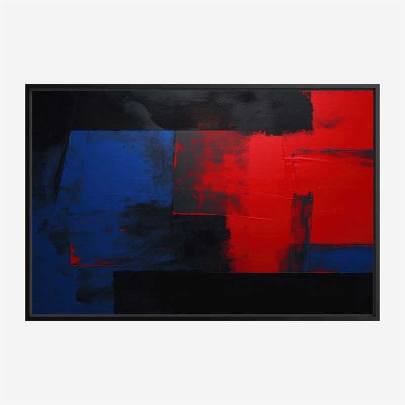 Red Black & Blue Rothko Rothko Style 3 Abstract Art Print