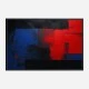 Red Black & Blue Rothko Rothko Style 3 Abstract Art Print