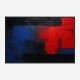 Red Black & Blue Rothko Rothko Style 3 Abstract Art Print