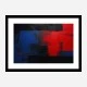 Red Black & Blue Rothko Rothko Style 3 Abstract Art Print
