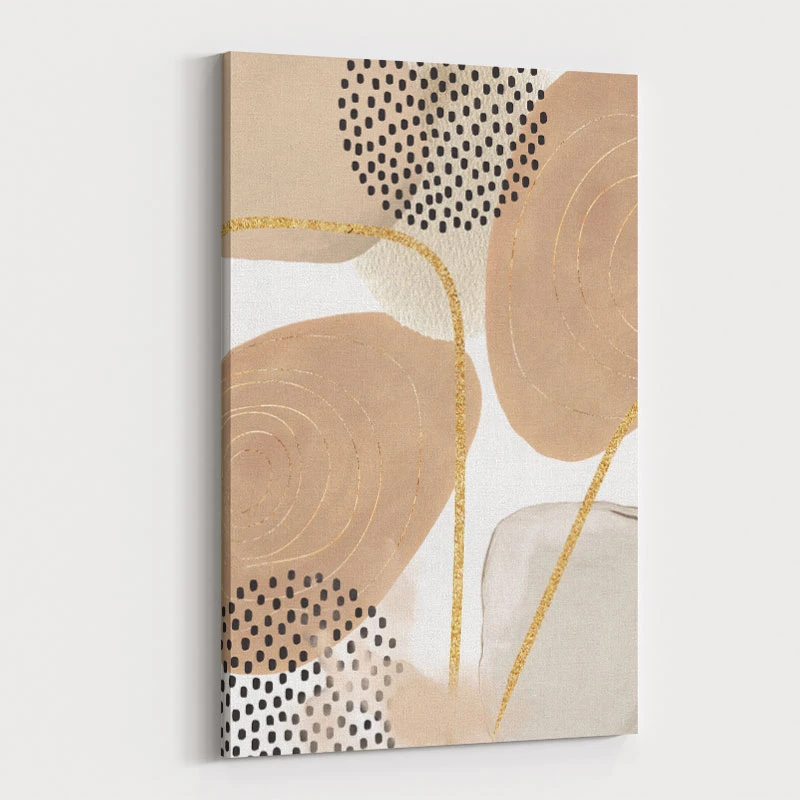 Jealous Beige 3 Abstract Art