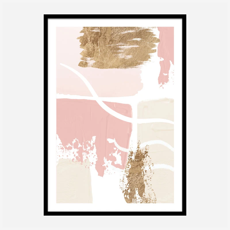 Morning Pink 3 Abstract Art