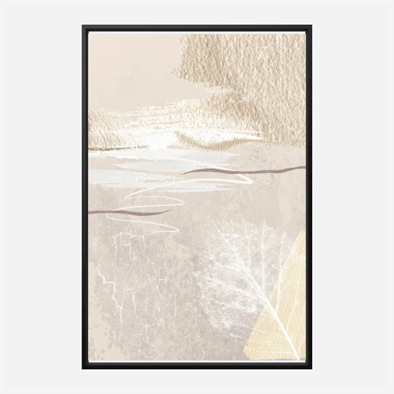 Calm Ivory 3 Abstract Art