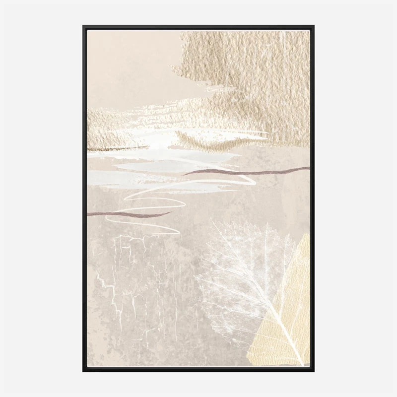 Calm Ivory 3 Abstract Art