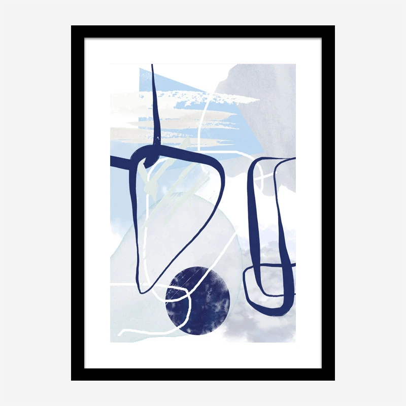 Lines of Blue Line Art