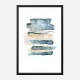 Atlantic Blue Abstract Art