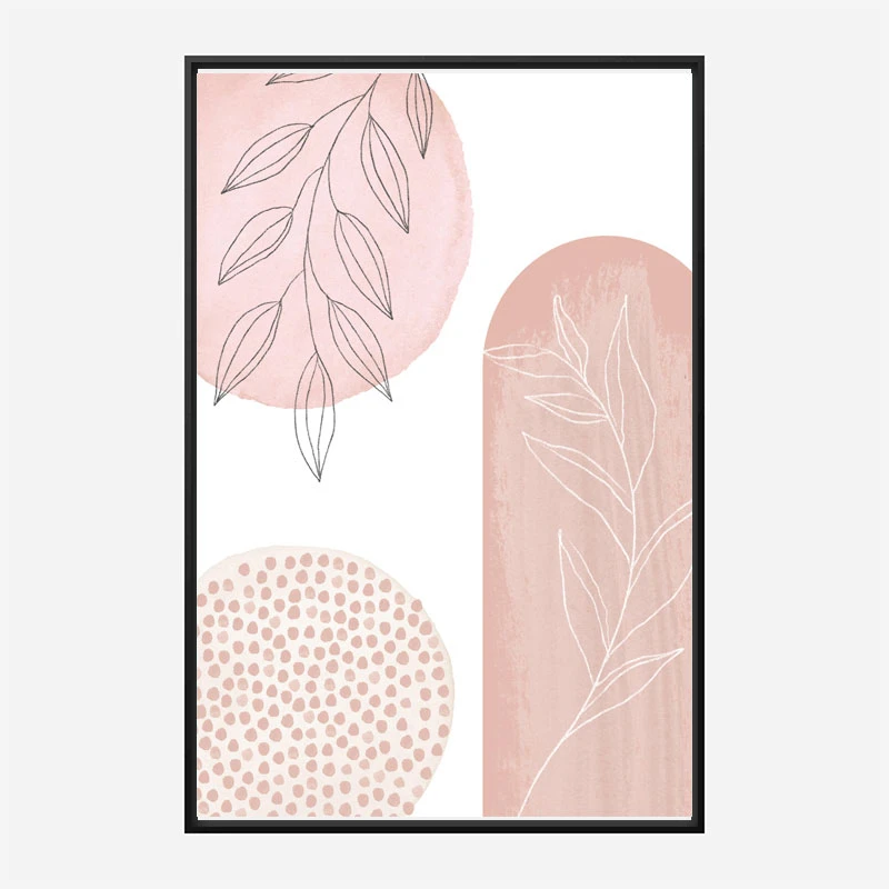 Love Pink Geometric Art