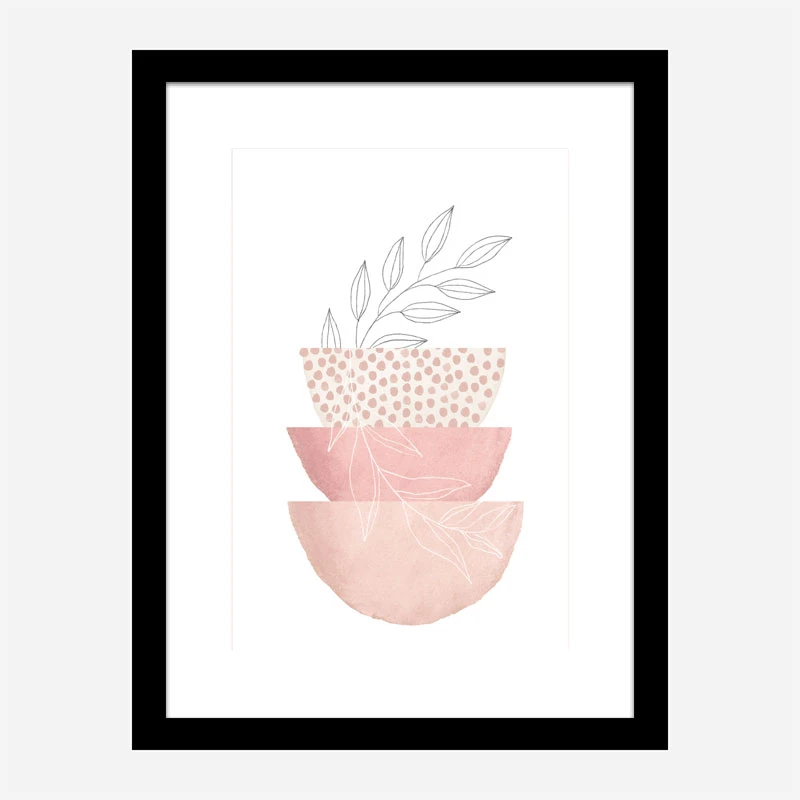 Love Pink 3 Geometric Art