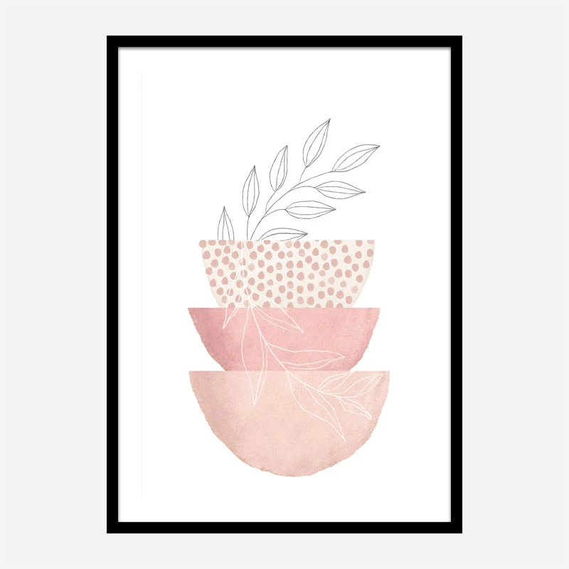 Love Pink 3 Geometric Art