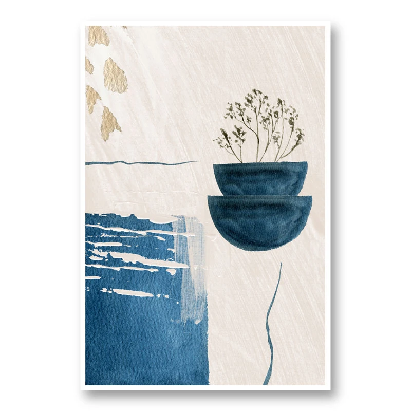 Calm Blues Abstract Art