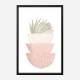 Boho Pink Geometric Art