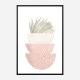 Boho Pink Geometric Art