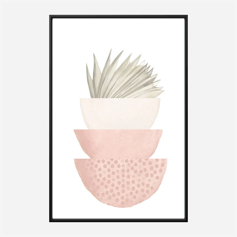 Boho Pink Geometric Art