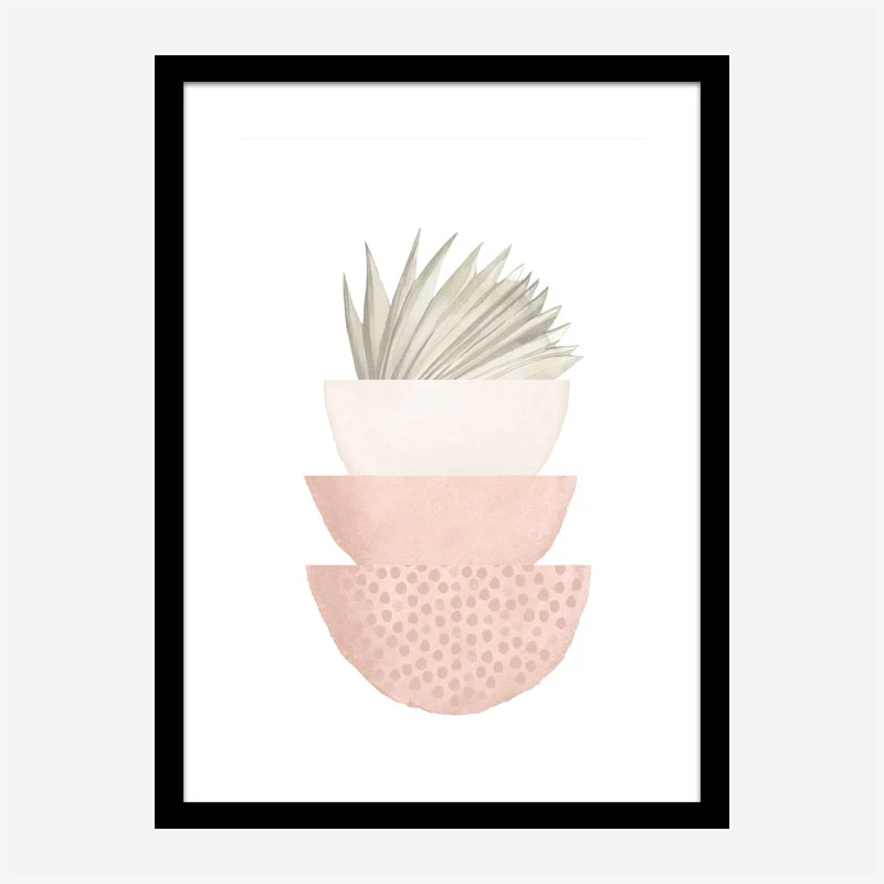 Boho Pink Geometric Art