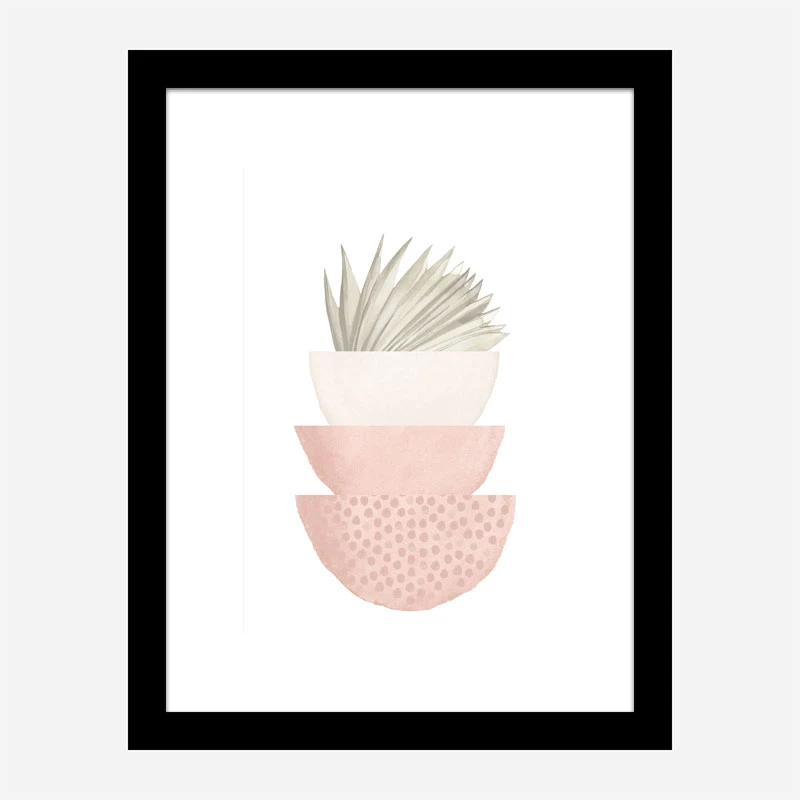 Boho Pink Geometric Art