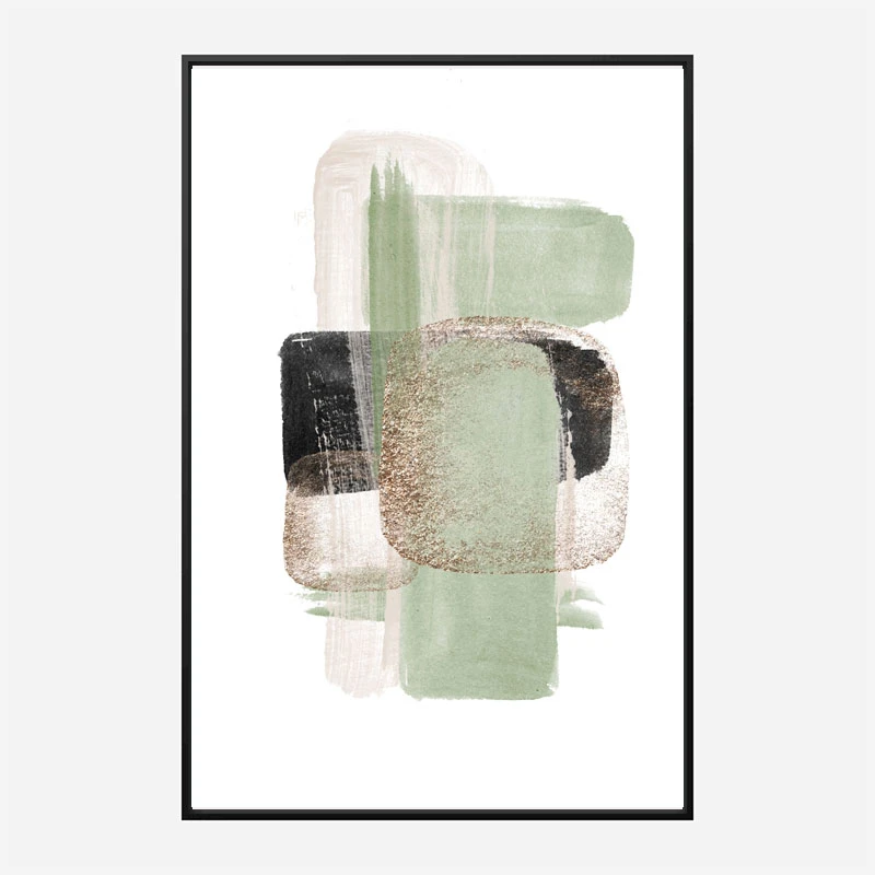 Simple Green Geometric Art