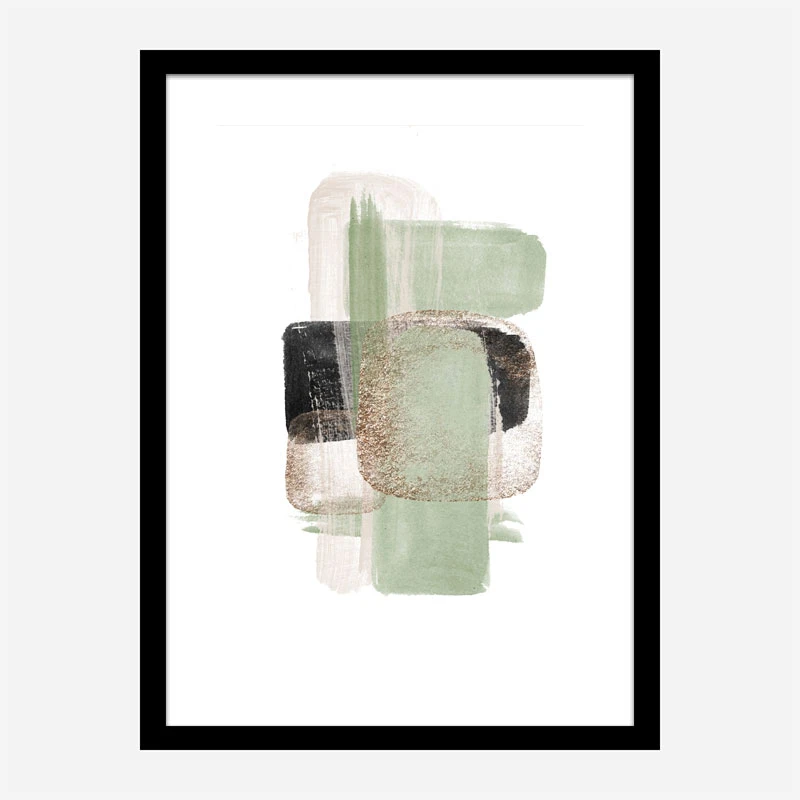 Simple Green Geometric Art
