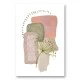 Delicate Pink and Green Abstract Art