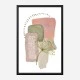 Delicate Pink and Green Abstract Art