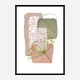 Delicate Pink and Green 2 Abstract Art