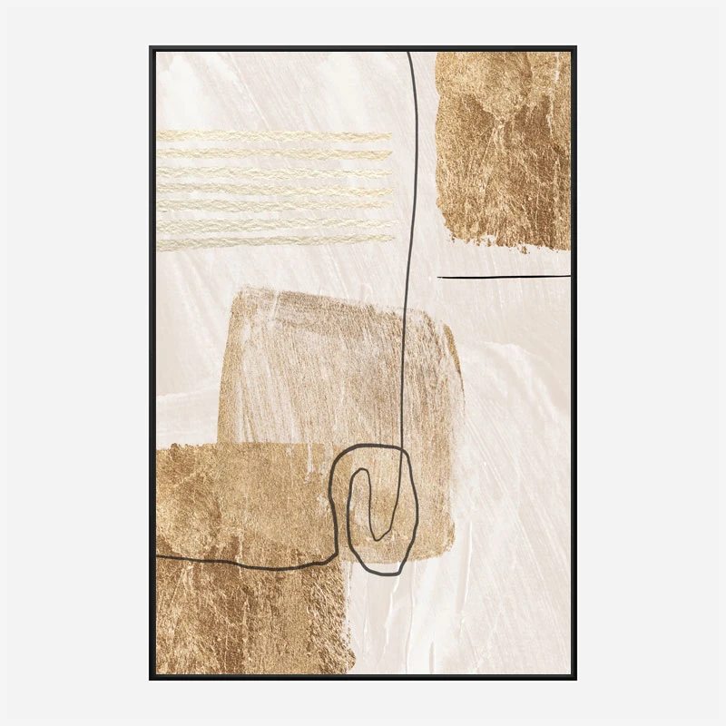 Aesthetic Gold Abstract Art