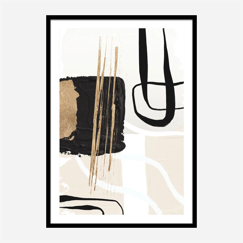 Abstract Black and Gold 5 Abstract Art