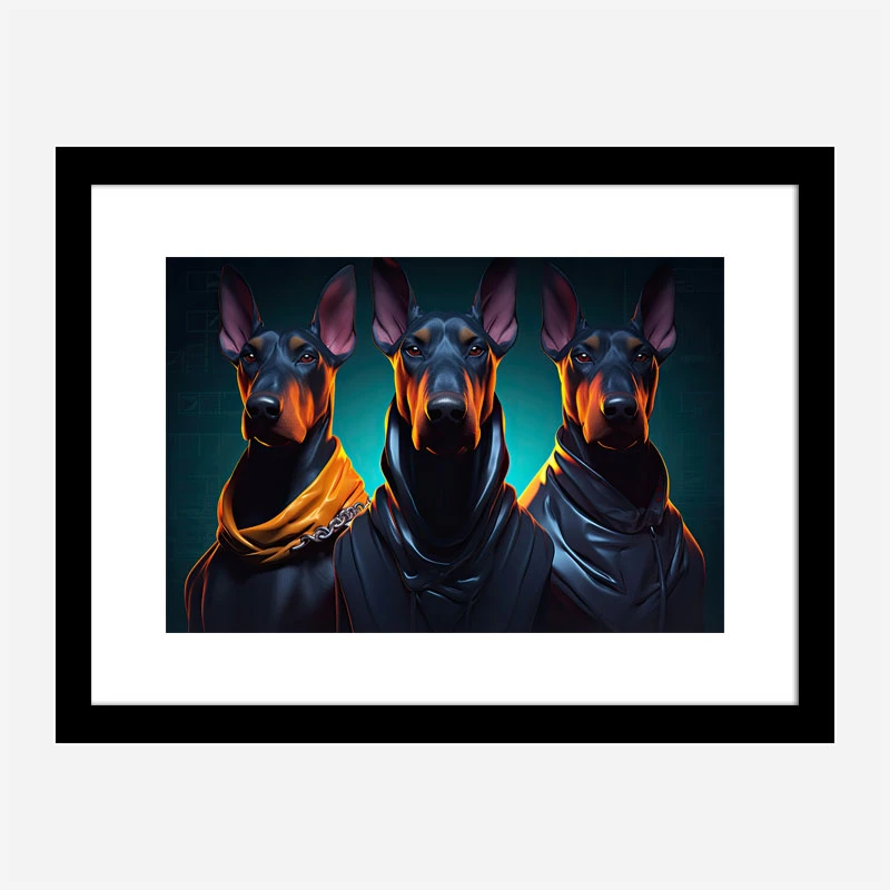 Doberman Gangster 3 Dogs