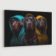 Three Labrador Retriever Gangster Dogs
