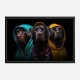 Three Labrador Retriever Gangster Dogs
