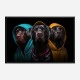 Three Labrador Retriever Gangster Dogs