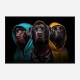 Three Labrador Retriever Gangster Dogs