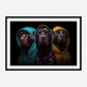 Three Labrador Retriever Gangster Dogs