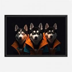 Siberian Husky Gangster Dogs