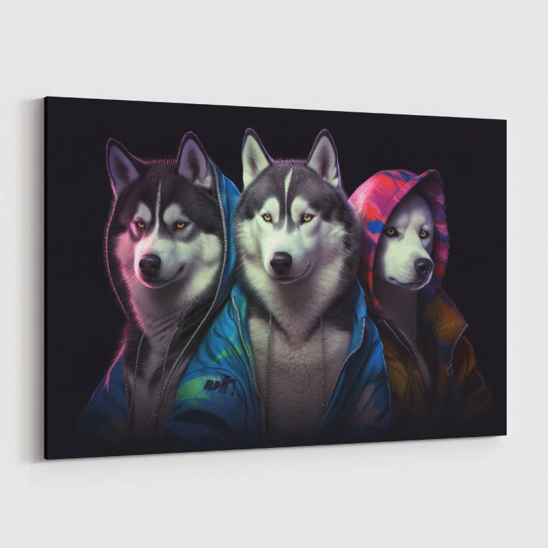 Siberian Husky Gangster Dogs
