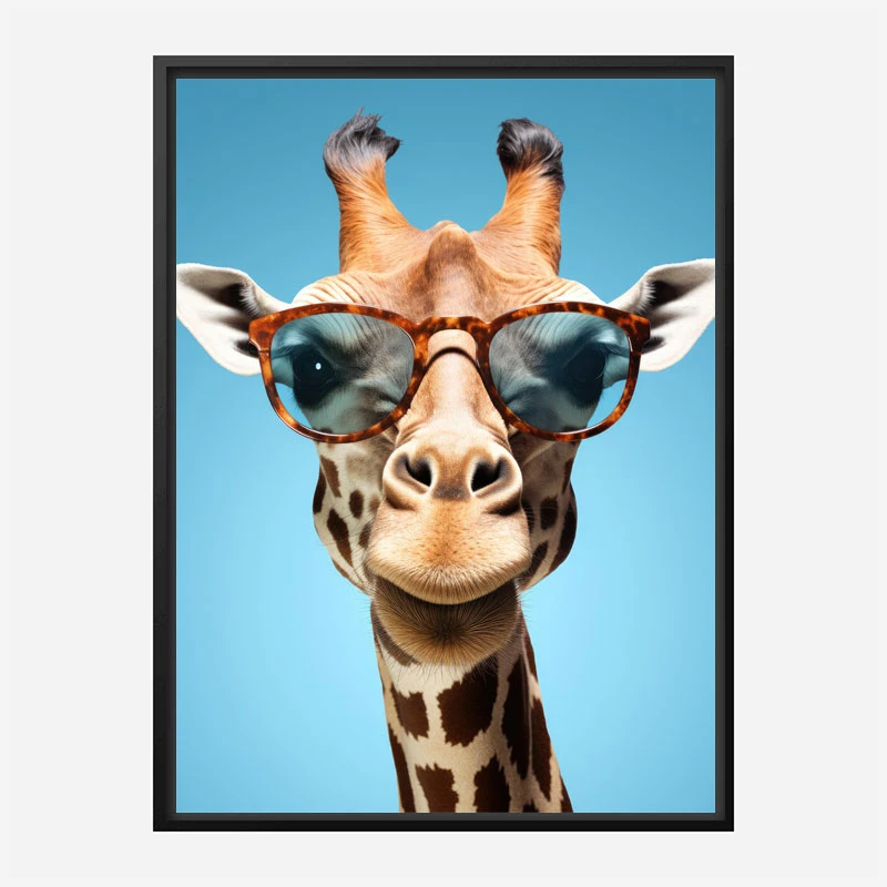 Giraffe In Shades 2 Art Print