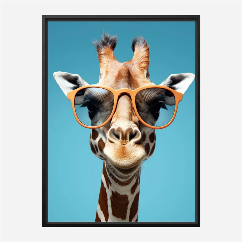 Giraffe In Shades 3 Art Print