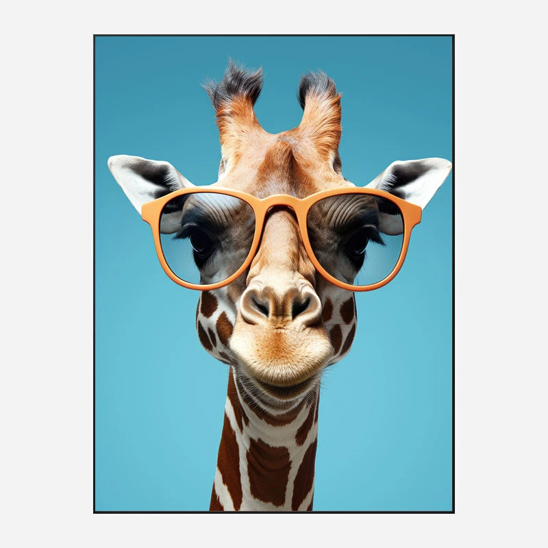 Giraffe In Shades 3 Art Print
