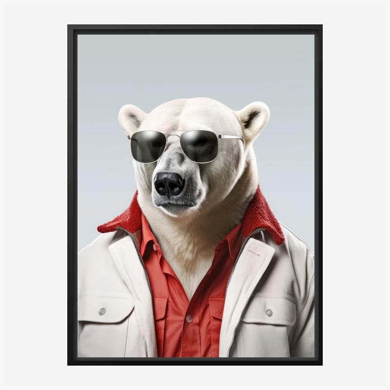 Cool Polar Bear Art Print