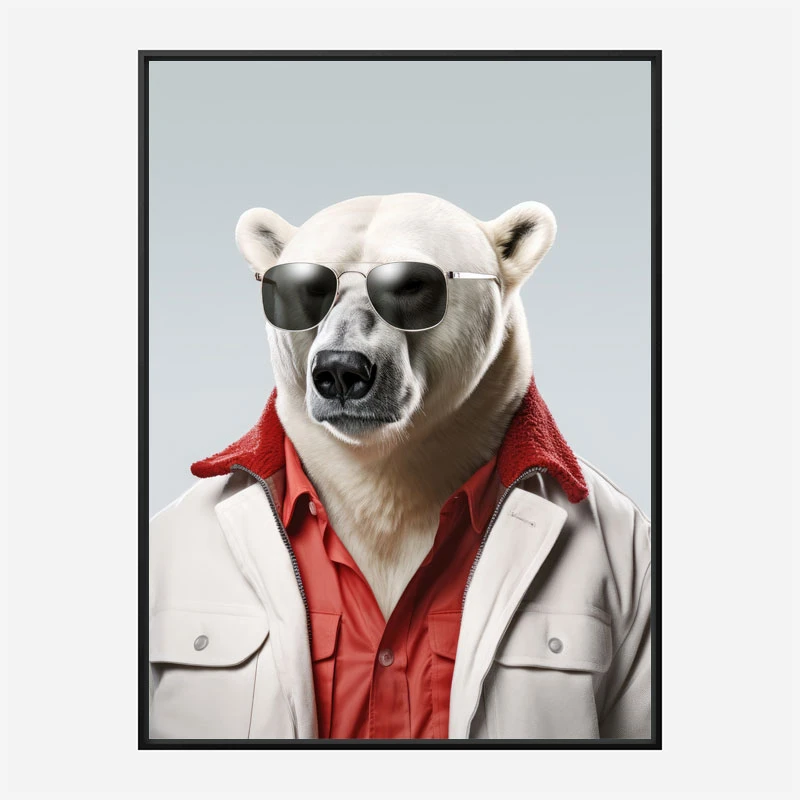 Cool Polar Bear Art Print