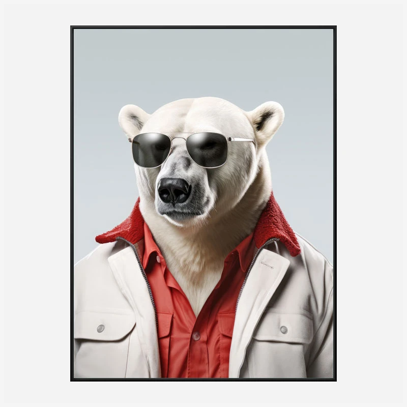 Cool Polar Bear Art Print