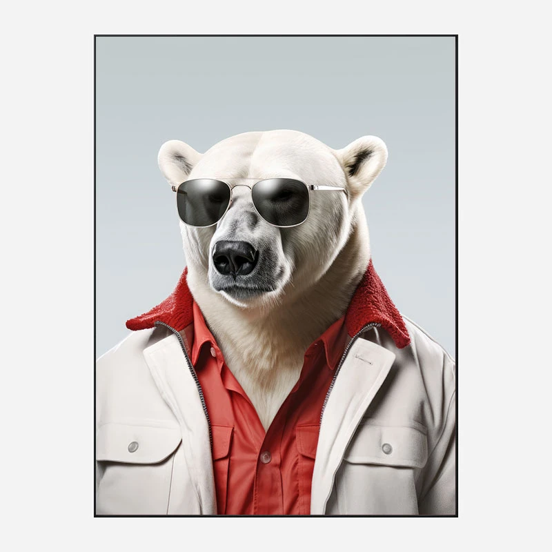 Cool Polar Bear Art Print