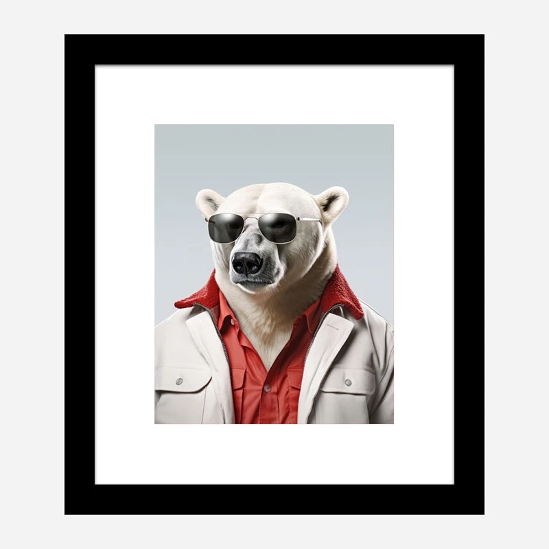 Cool Polar Bear Art Print