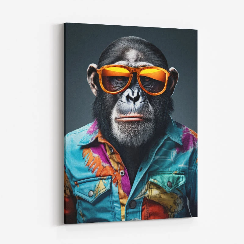 Hawaiian Chimp 1 Art Print