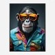 Hawaiian Chimp 1 Art Print